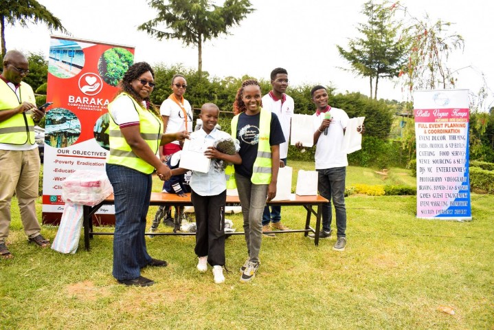 Children showing their gifts